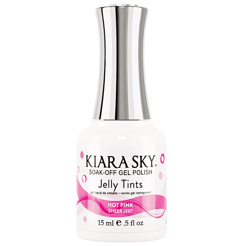 Jelly Tints - J207 Hot Pink Diamond Nail Supplies