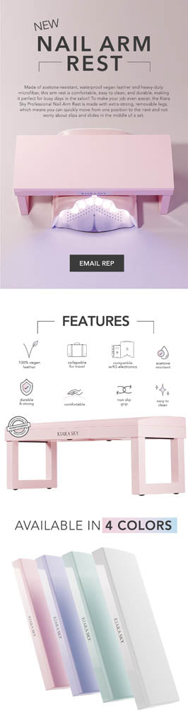 Nail Arm Rest - White