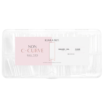 Non C-Curve Tip - NONCC03 XXL Square Clear 500pc