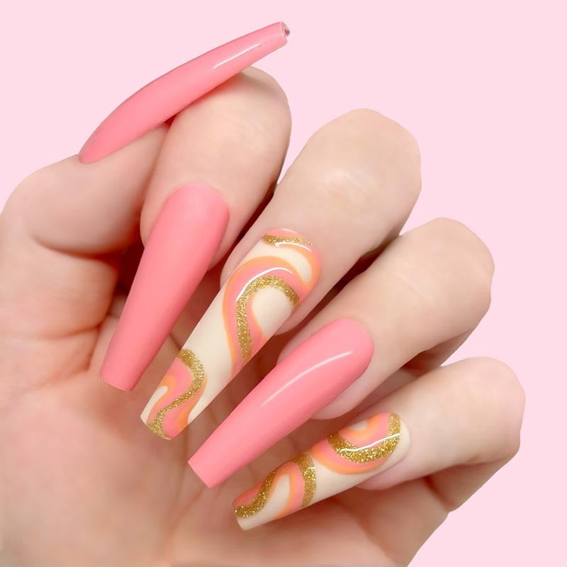 Dip Powder - D647 RSVPeach Diamond Nail Supplies
