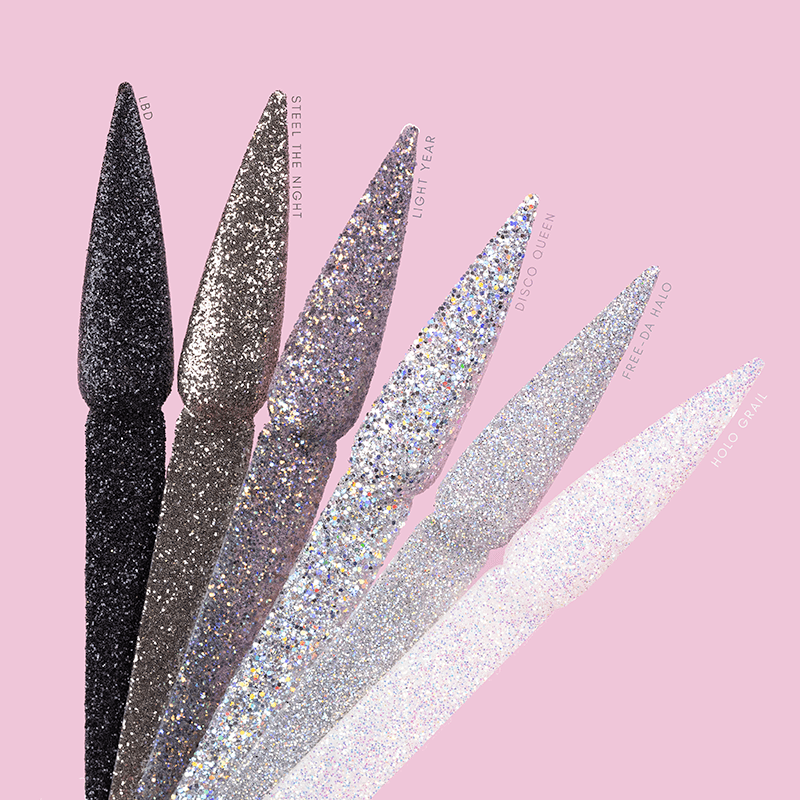 Sprinkle On - SP257 Steel The Night Diamond Nail Supplies