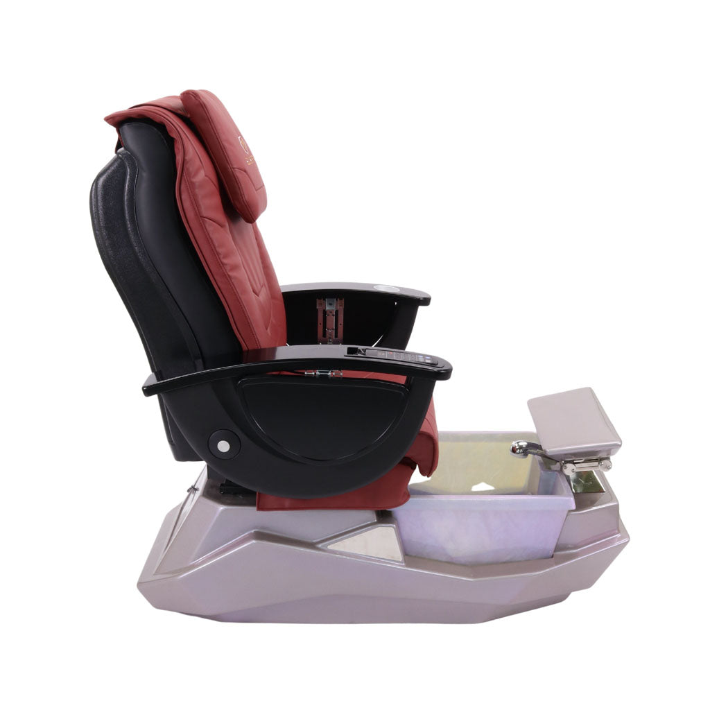 Pedicure Spa Chair - Maximus Black | Burgundy | Grey Pedicure Chair
