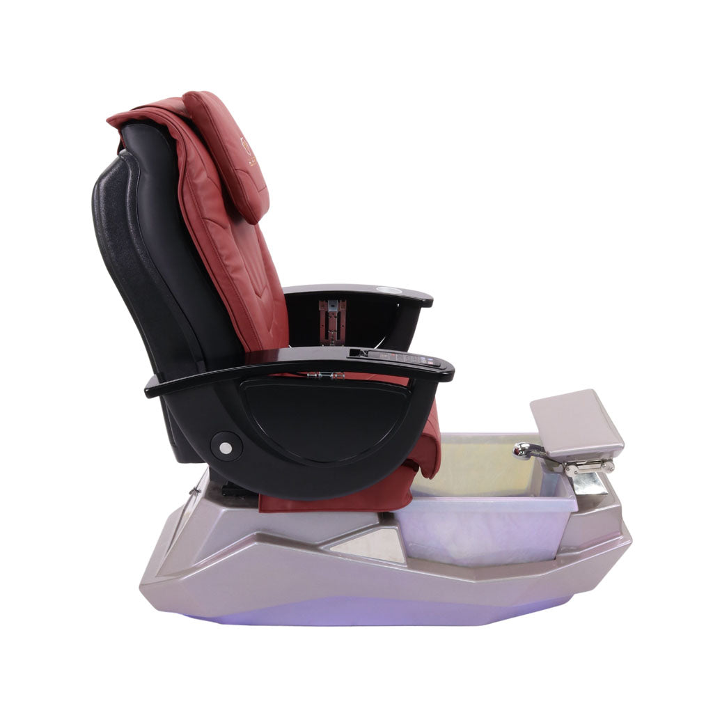 Pedicure Spa Chair - Maximus Black | Burgundy | Grey Pedicure Chair