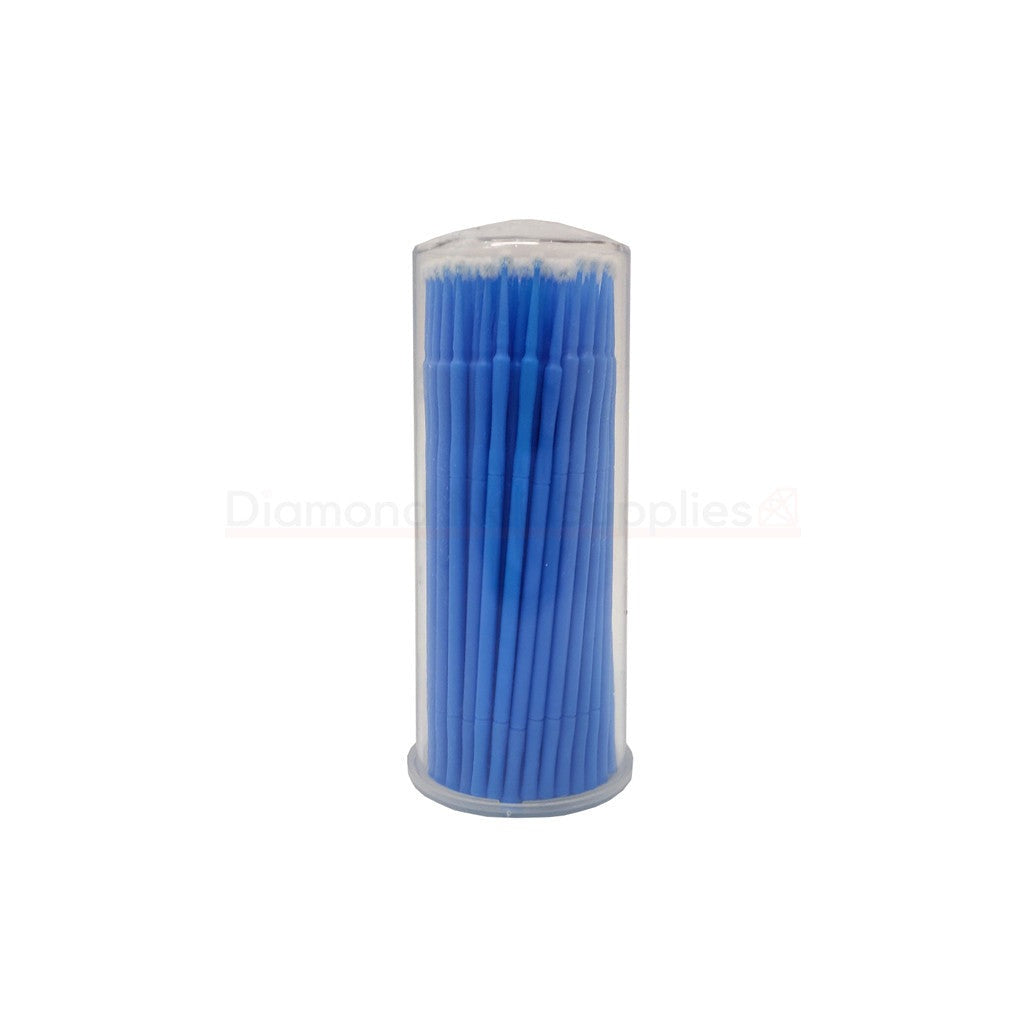 Micro Applicator Blue 2.5mm Regular 100pc Diamond Nail Supplies