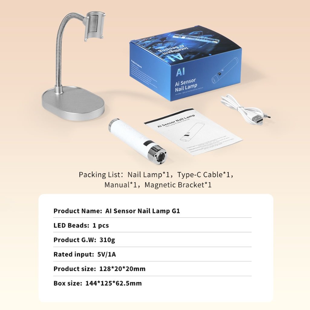 Nail Lamp - Mini Sensor Black
