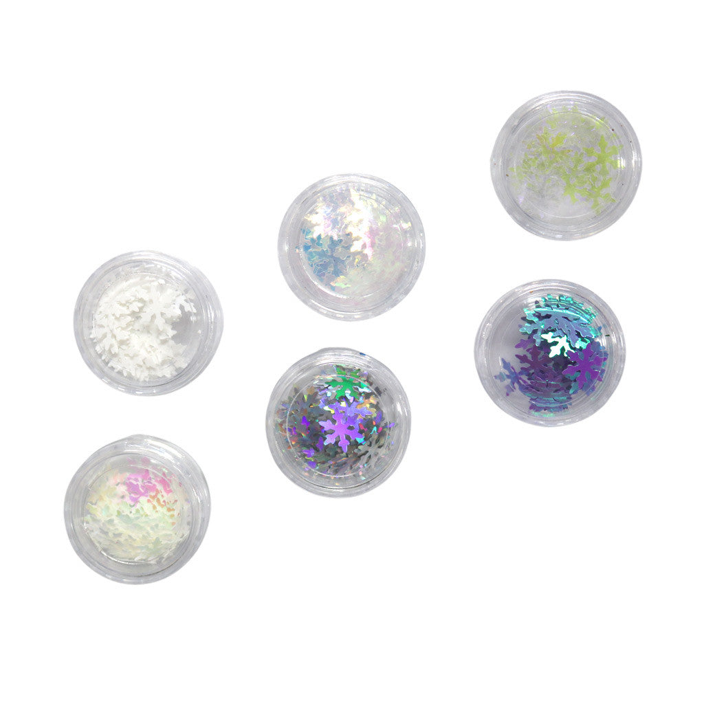 Glitter Snow Flake Set Diamond Nail Supplies