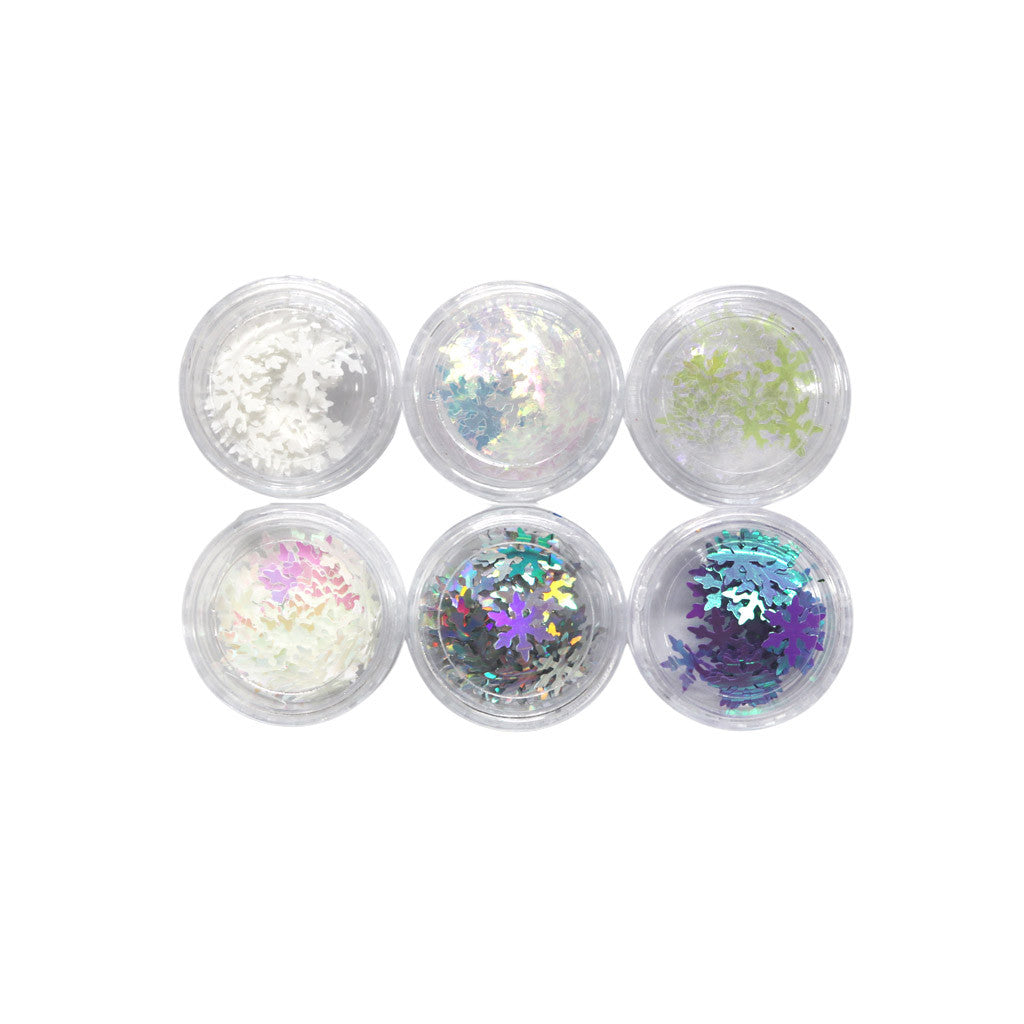 Glitter Snow Flake Set Diamond Nail Supplies