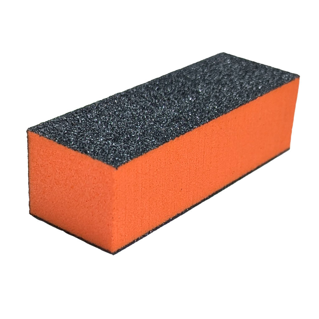 3 Way Orange/Black Nail Buffer 1pc