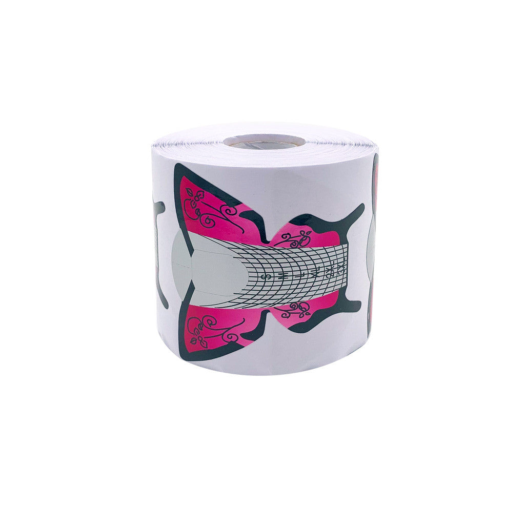 Nail Forms - 004 Butterfly Pink x 300 Diamond Nail Supplies