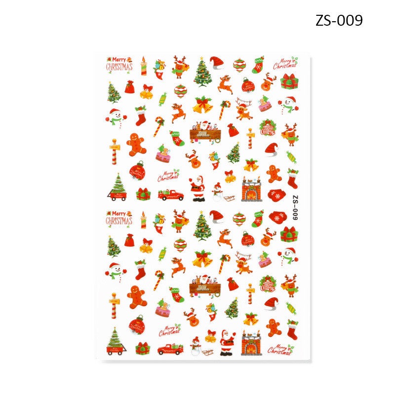 Nail Sticker - Christmas ZS009 Diamond Nail Supplies
