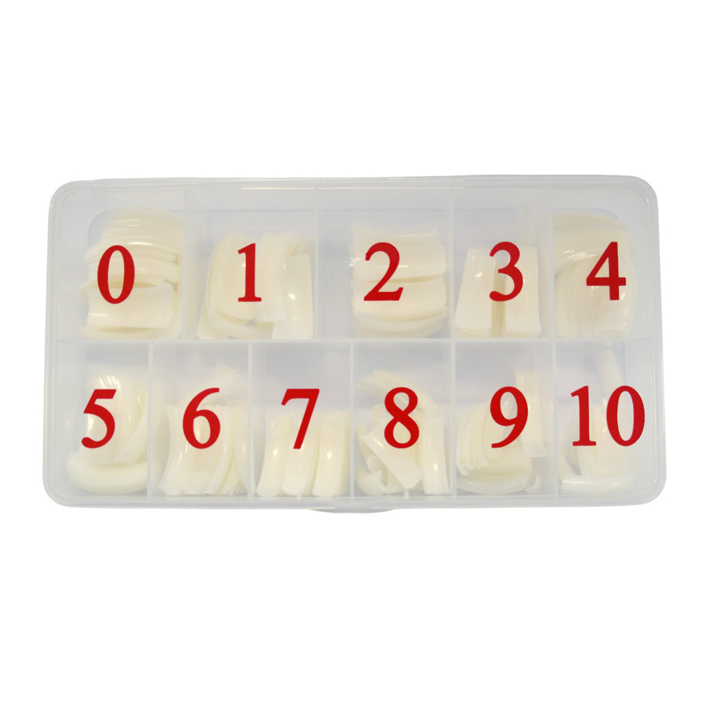 Nail Tips - Regular Natural 0 - 10 550pc