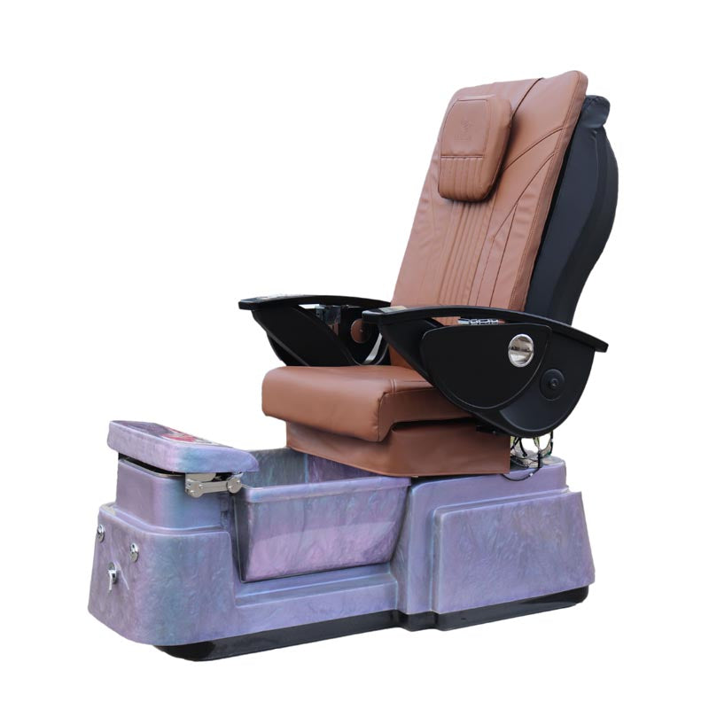 Pedicure Spa Chair - Aurora (Black | Cappuccino | Purple)