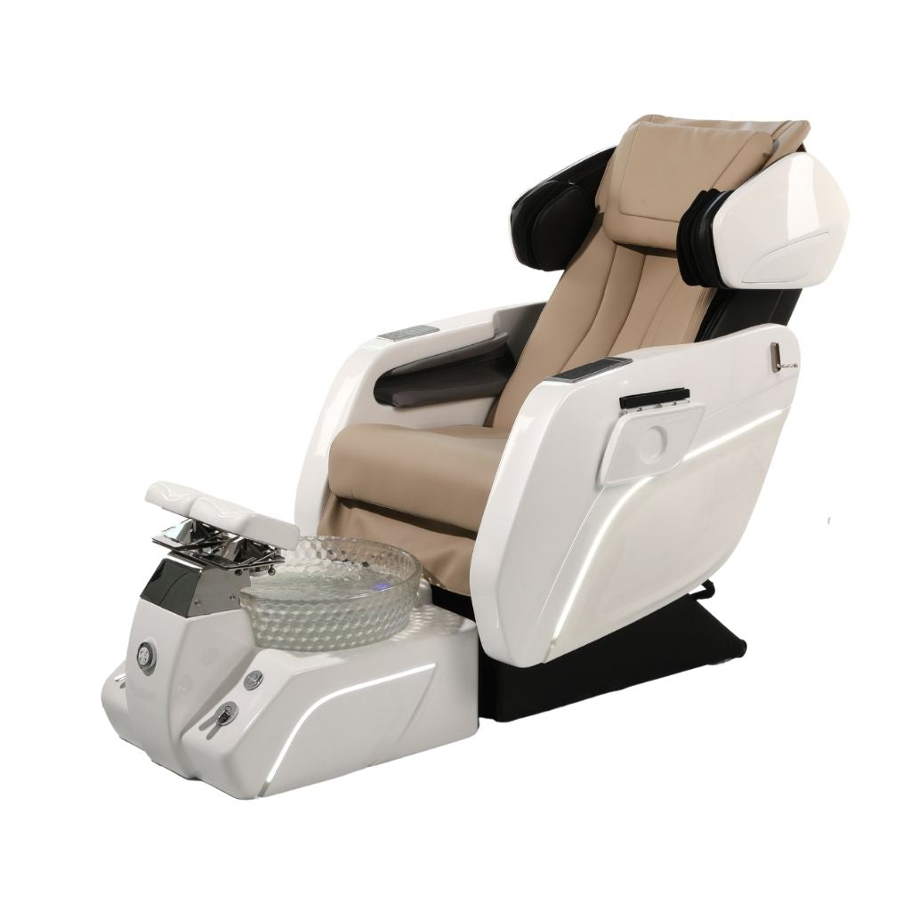 Pedicure Spa Chair - Luxe (White | Beige | White)