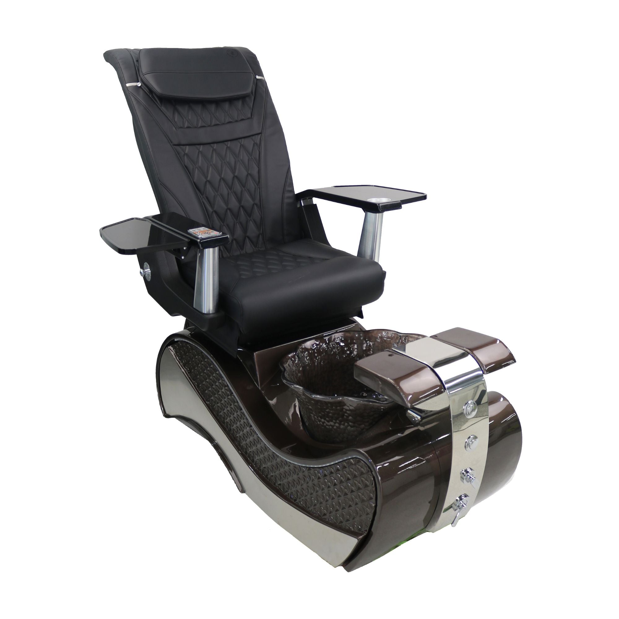 Pedicure Spa Chair - Stella (Black | Black | Brown)