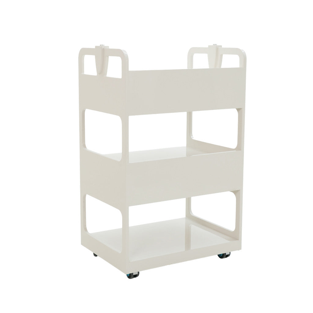 Pedicure Trolley - 3 Tier White Diamond Nail Supplies