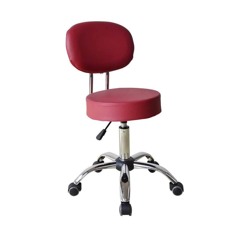 Premium Technician Chair - GY2111 Burgundy Diamond Nail Supplies