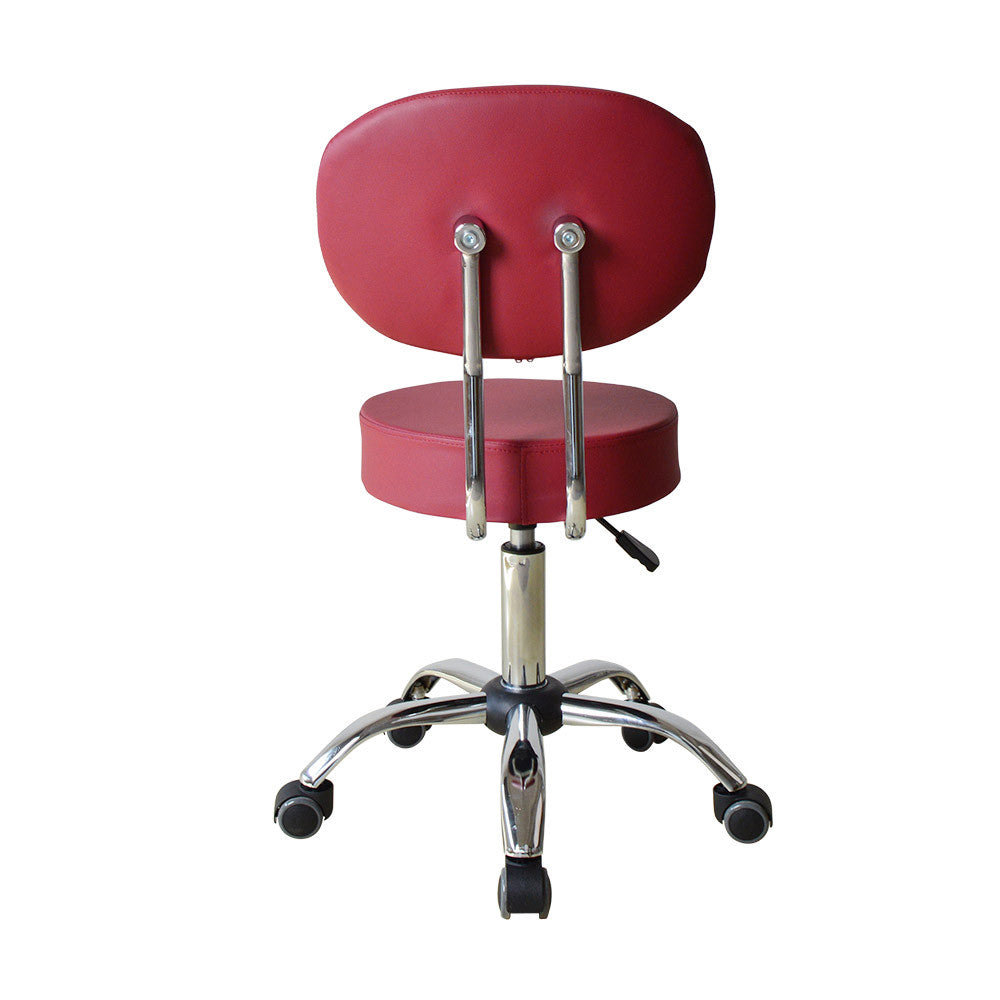 Premium Technician Chair - GY2111 Burgundy Diamond Nail Supplies
