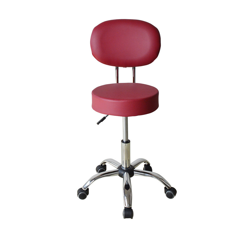 Premium Technician Chair - GY2111 Burgundy Diamond Nail Supplies