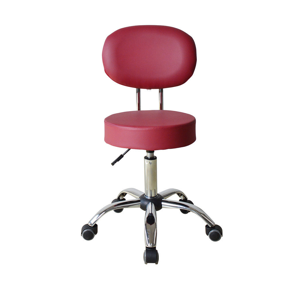 Premium Technician Chair - GY2111 Burgundy Diamond Nail Supplies
