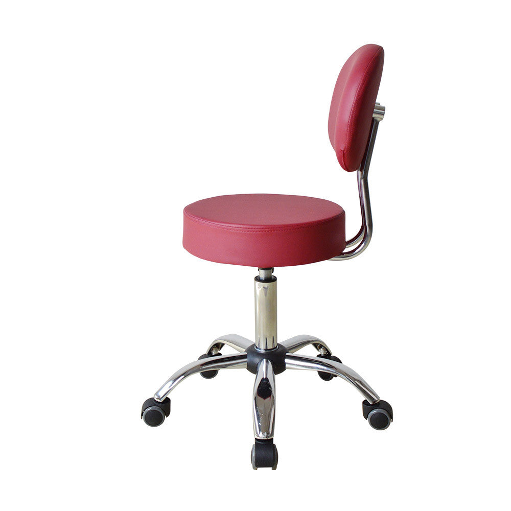 Premium Technician Chair - GY2111 Burgundy Diamond Nail Supplies