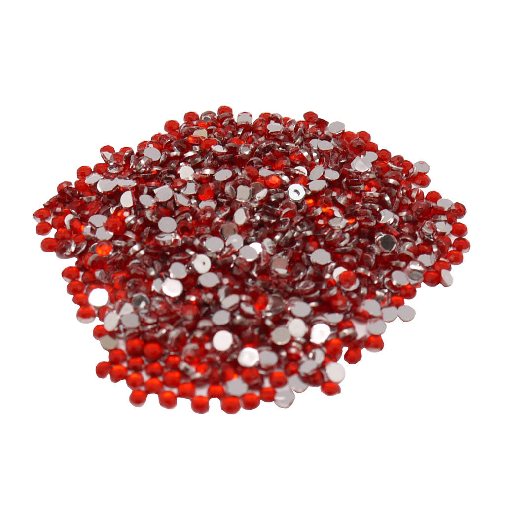 Rhinestone Gems Red Diamond Nail Supplies