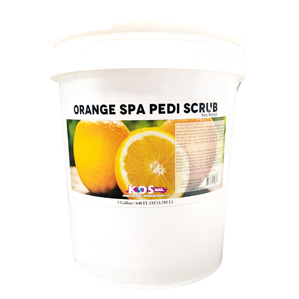 Pedi Scrub - Orange Spa 5 Gallon