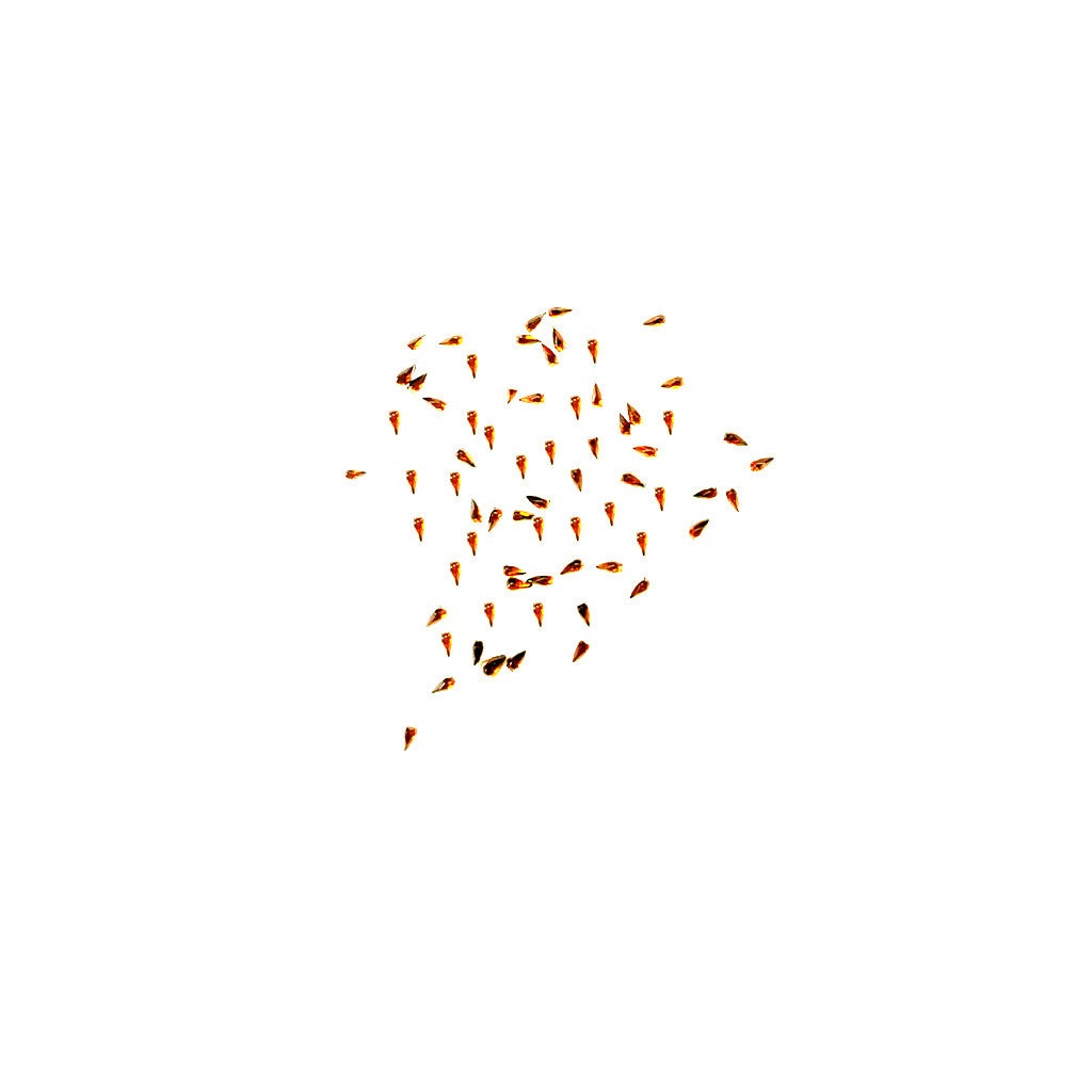 Rhinestone Tear Drop Orange Diamond Nail Supplies