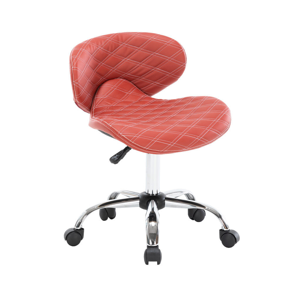 Technician Chair - Double Diamond KY777 Burgundy Diamond Nail Supplies