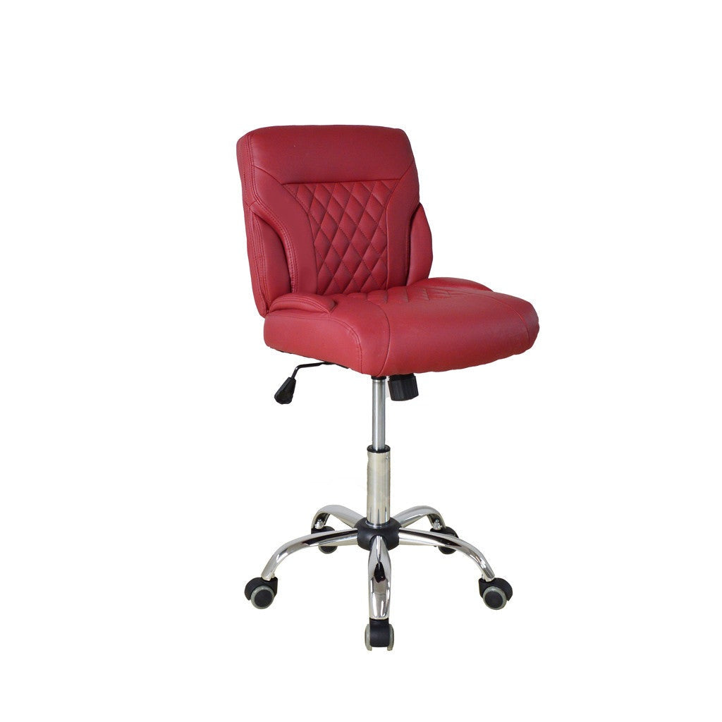 Technician Chair - GY2133 Burgundy Diamond Nail Supplies