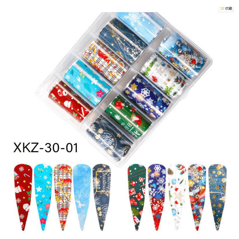 Transfer Foil Set - Christmas 30-01 Diamond Nail Supplies