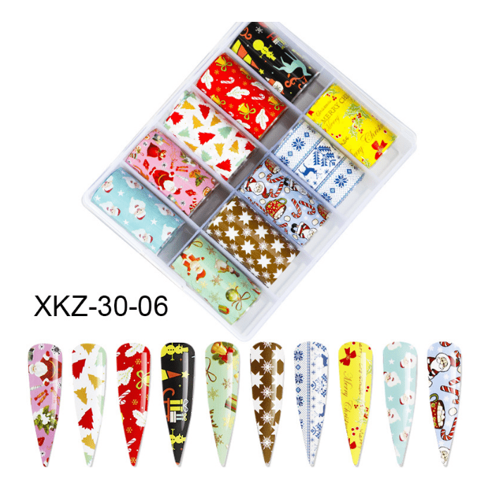 Transfer Foil Set - Christmas 30-06 Diamond Nail Supplies