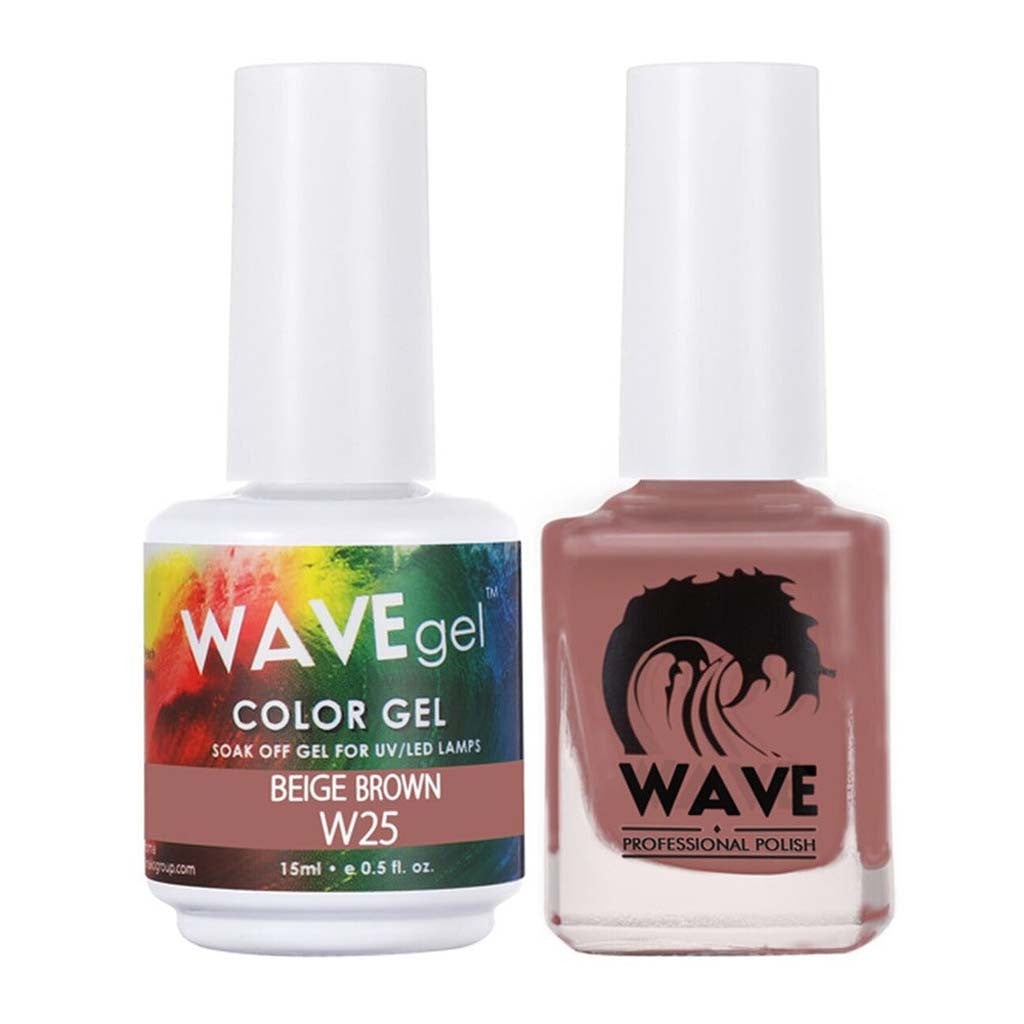 Matching - W25 Beige Brown Diamond Nail Supplies