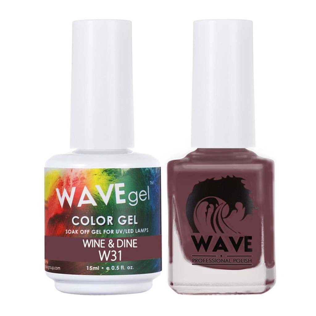 Matching - W31 Wine and Dine Diamond Nail Supplies
