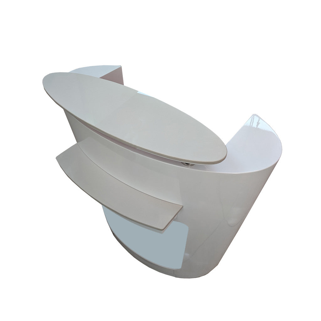 Reception Desk White RE-ELA90A Diamond Nail Supplies