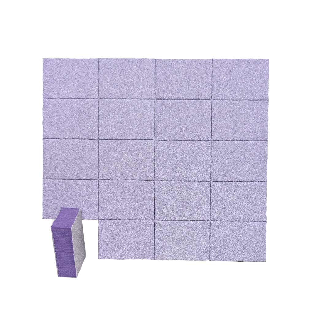 Buffer - Mini 2 Way Purple & White 20pc