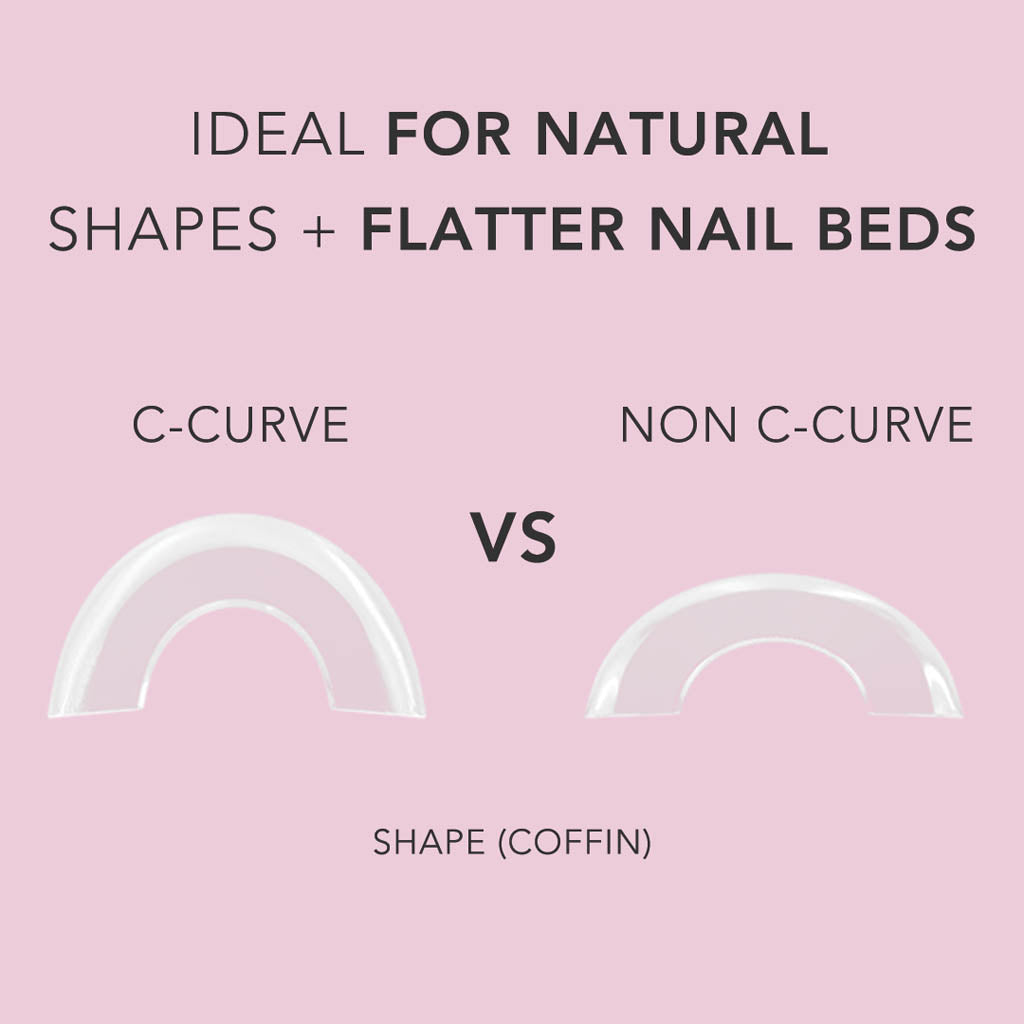 Non C-Curve Tip - NONCC01 XXL Coffin Clear 500pc