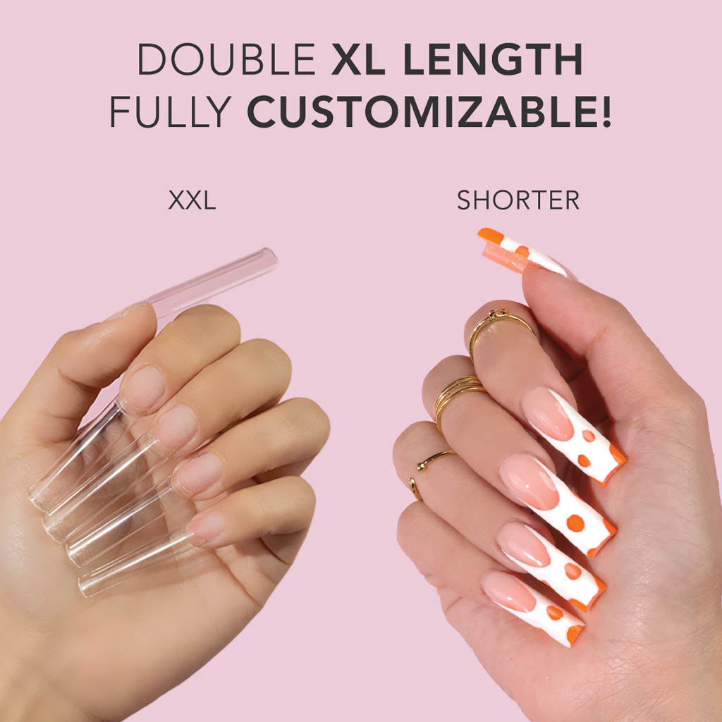 Non C-Curve Tip - NONCN03 XXL Square Natural 500pc