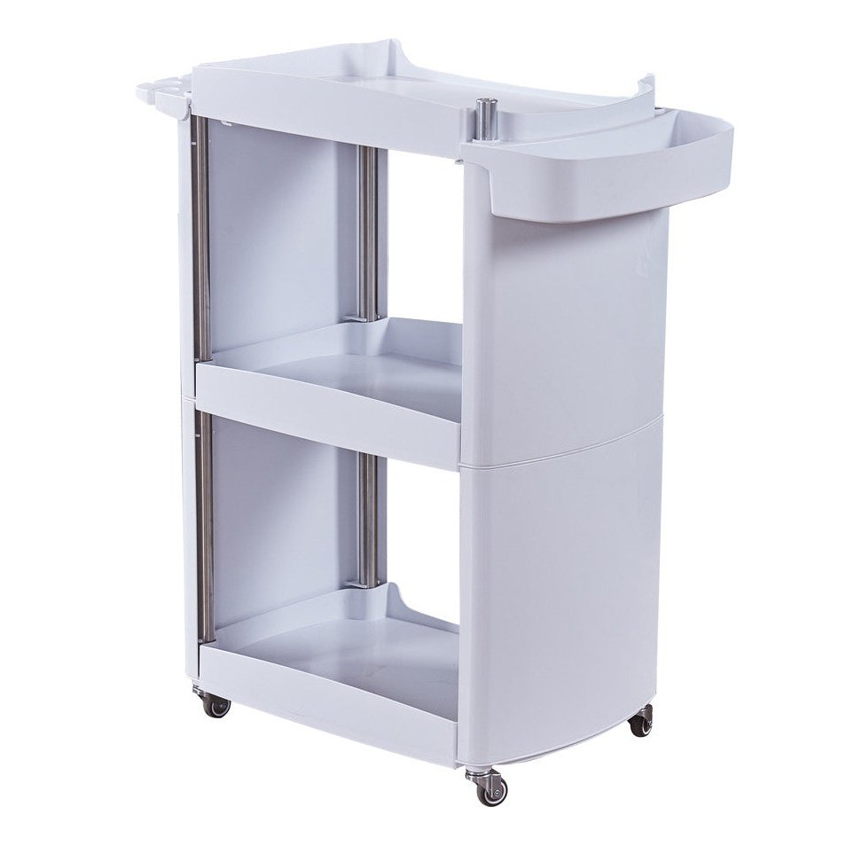 Pedicure Trolley - White 2 Shelf Diamond Nail Supplies