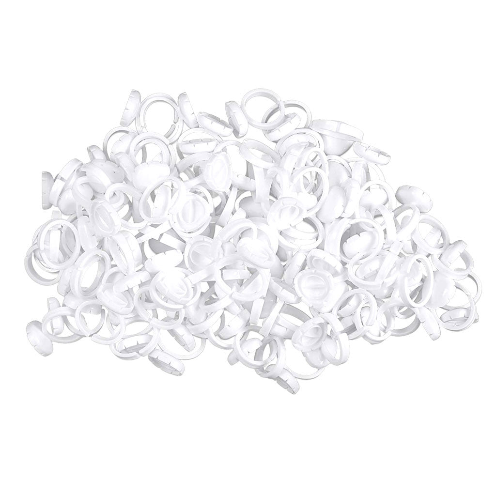 Disposable Split Glue Ring Holder - 100pc Diamond Nail Supplies