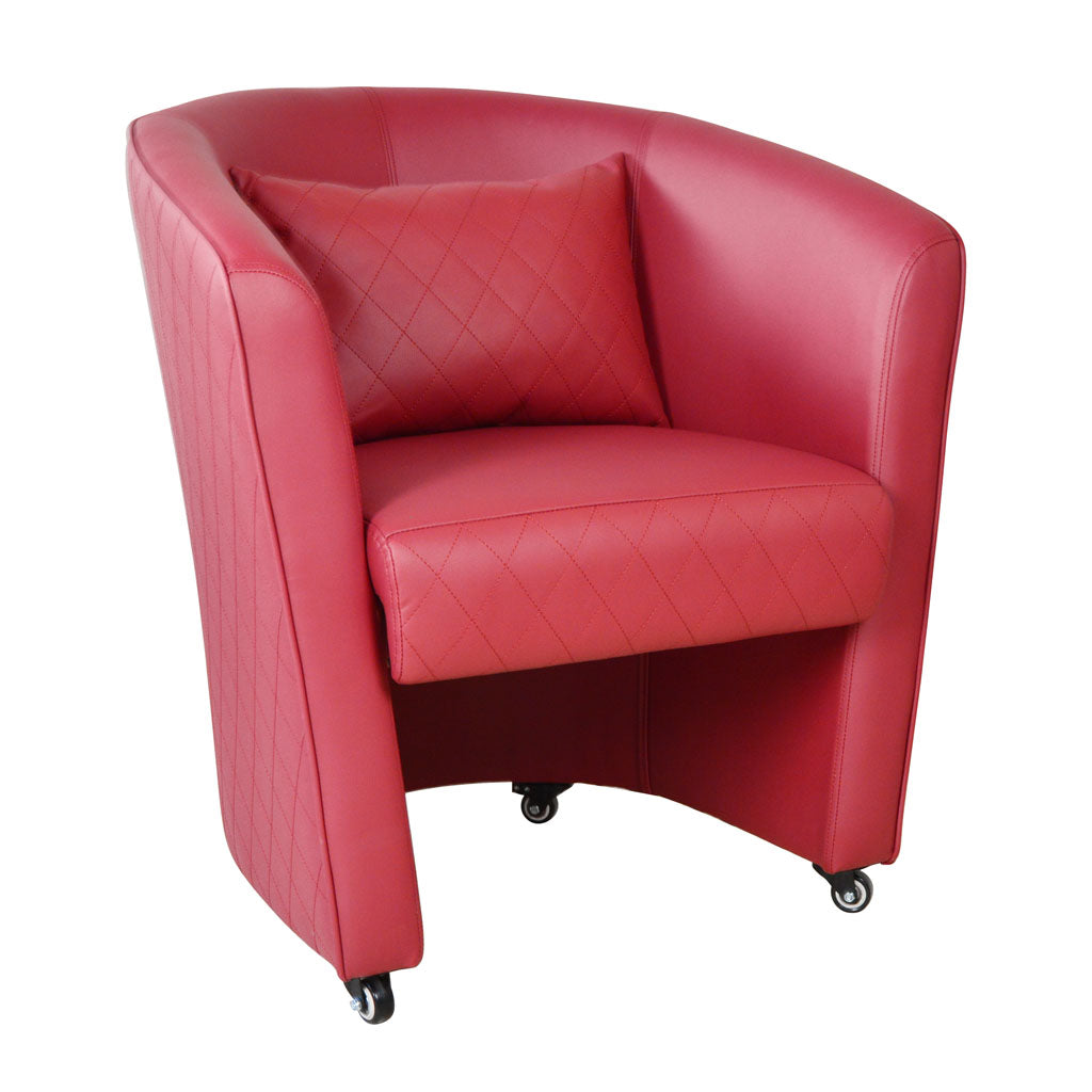 Customer Chair Deluxe - S0105 Burgundy