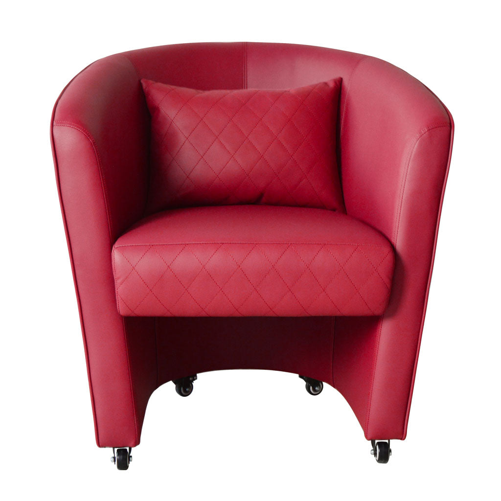 Customer Chair Deluxe - S0105 Burgundy