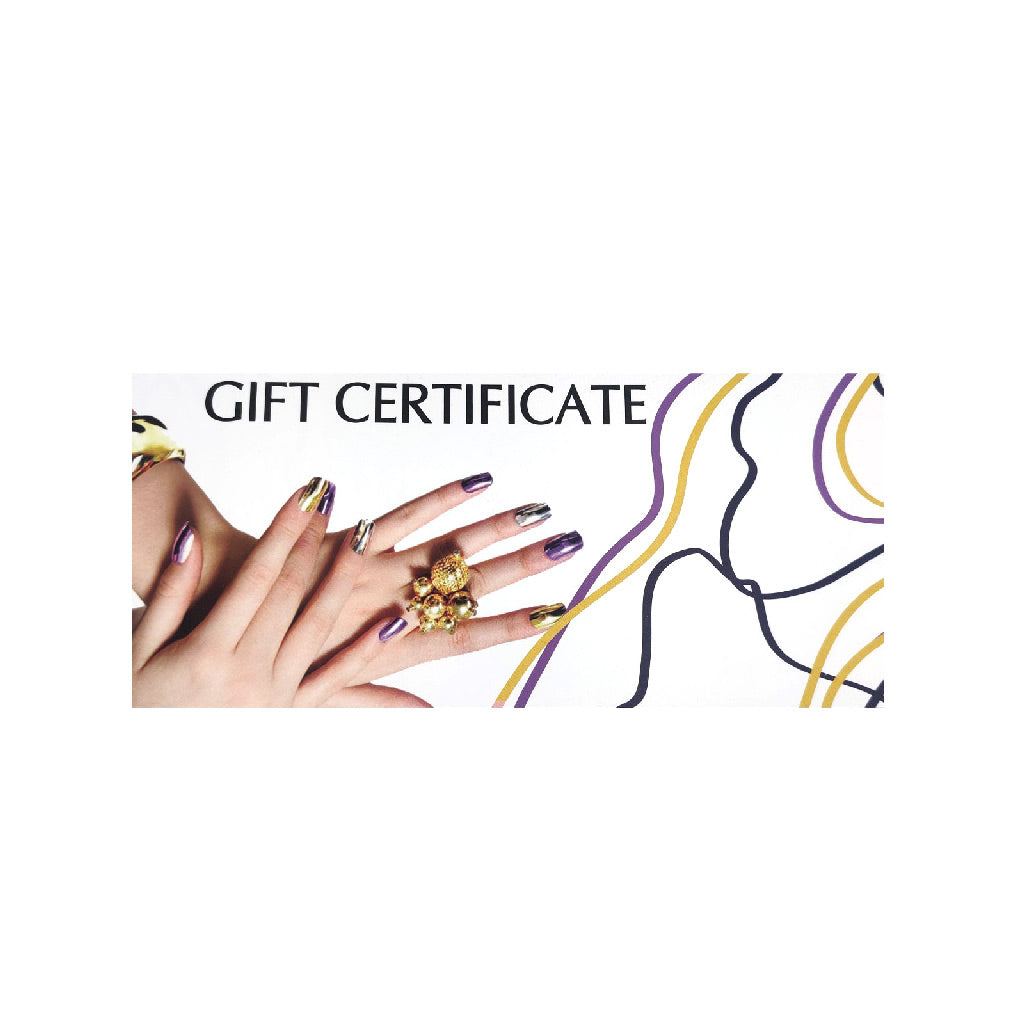Gift Certificate Deluxe Purple & Yellow