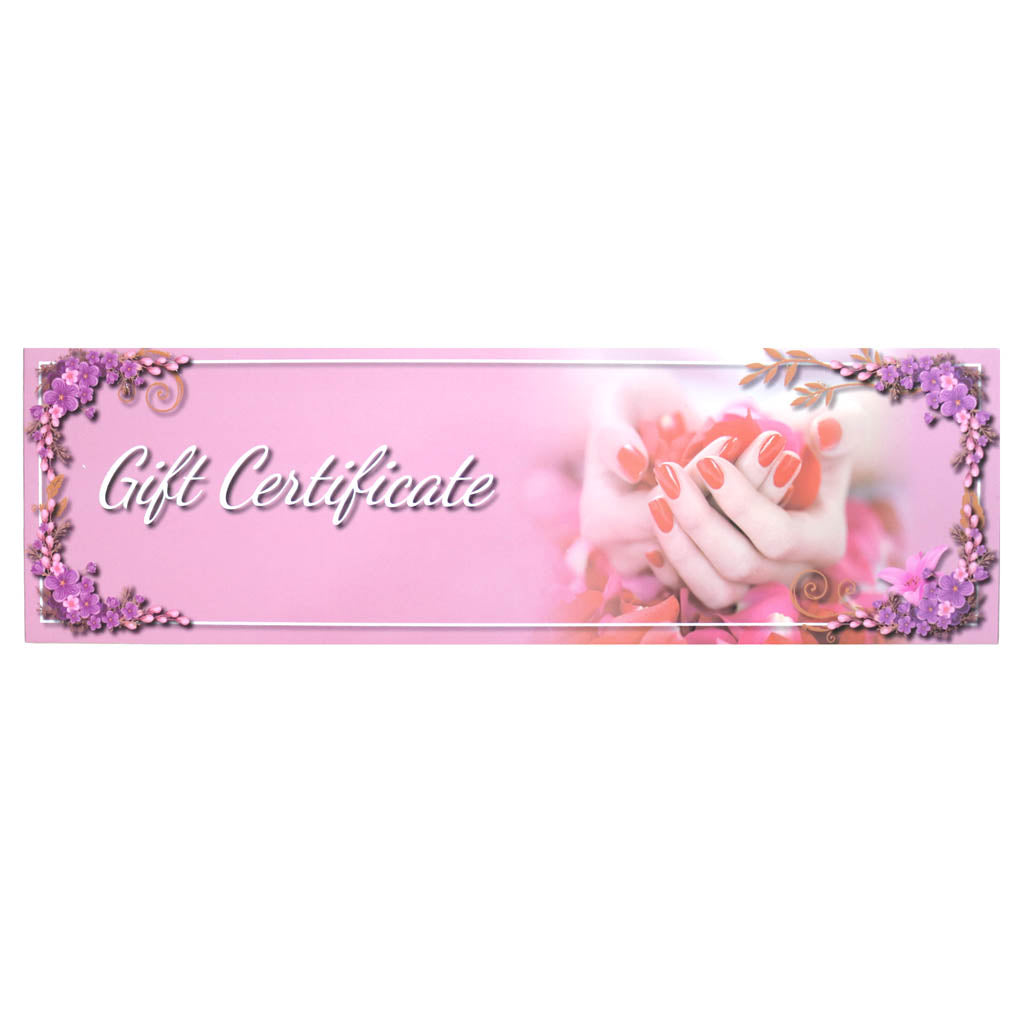 Gift Certificate Pink - 25 pcs