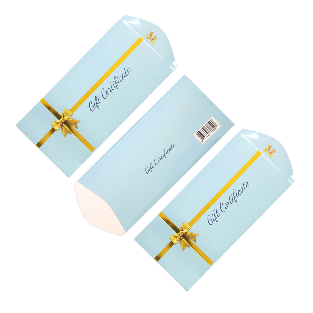Gift Certificate Envelope Blue - 25 pcs