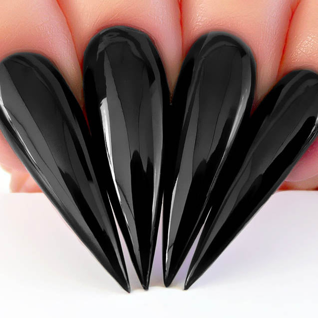 Nail Lacquer Nail Swatch - N435 Black To Black