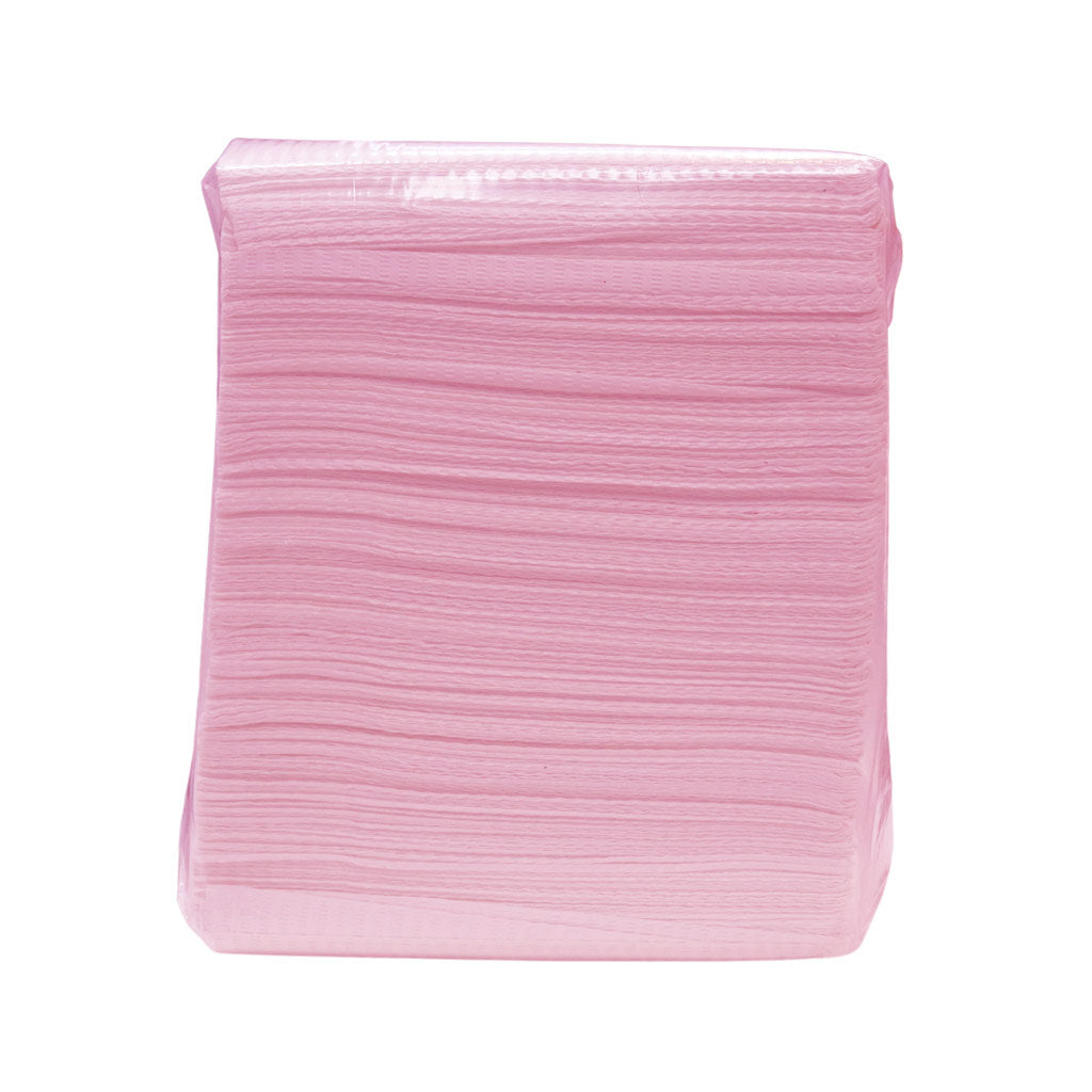 Disposable Dental Bibs - Pink Barrier Pad 125pc