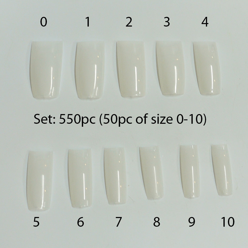 USN Eden Tip Natural 50pc Diamond Nail Supplies