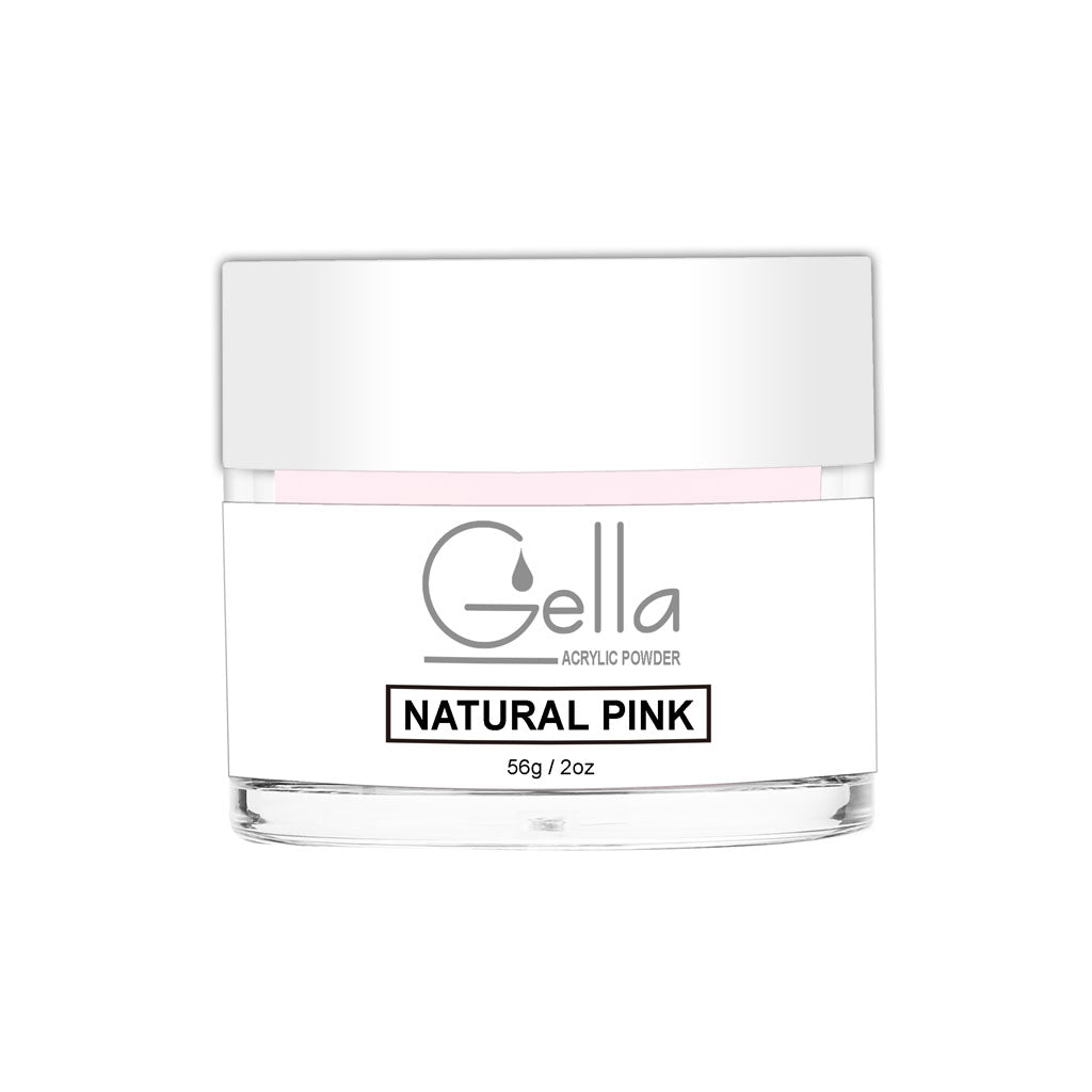 Gella Acrylic Powder - Natural Pink Diamond Nail Supplies