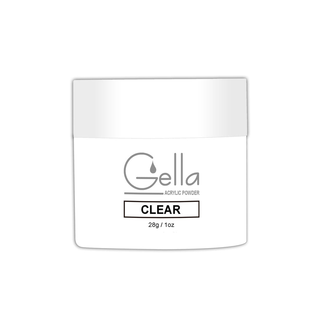 Gella Acrylic Powder - Clear Diamond Nail Supplies