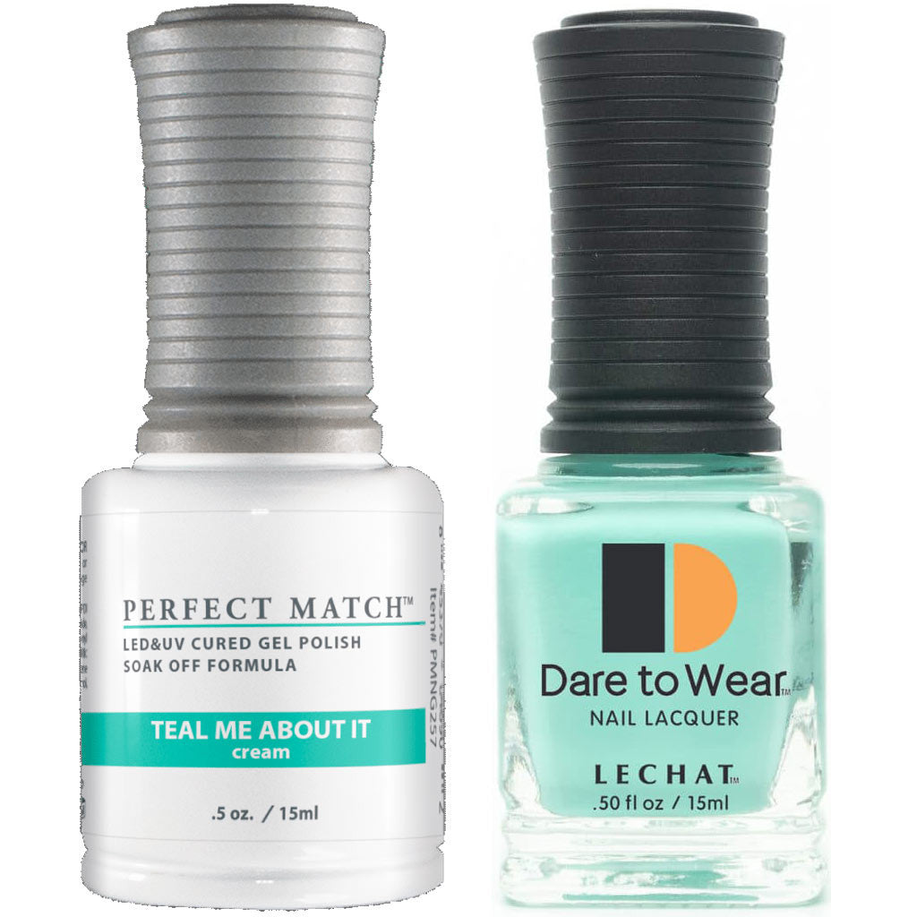 Perfect Match - PMS257 Teal Me About It Diamond Nail Supplies
